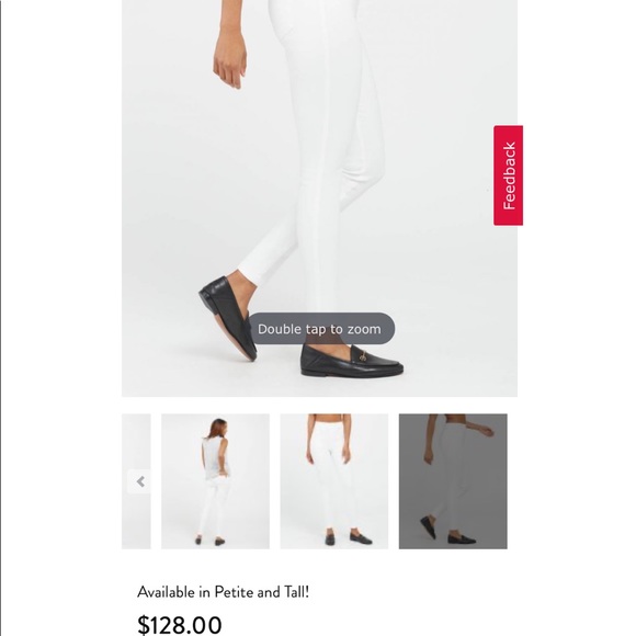 SPANX white ankle skinny jeans - Picture 2 of 5